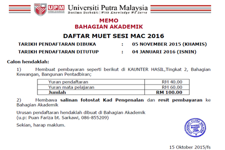 Muet 2016