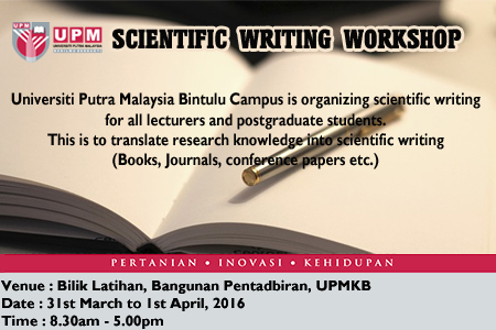 SCIENTIFIC WRITING WORKSHOP 