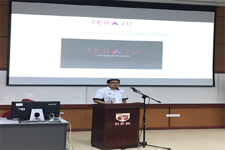 Ceramah daripada En. Hanizam Hashim selaku wakil daripada TERAJU@SARAWAK.
